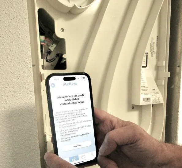 Nastavení jednotky Meltem pomocí mobilní aplikace