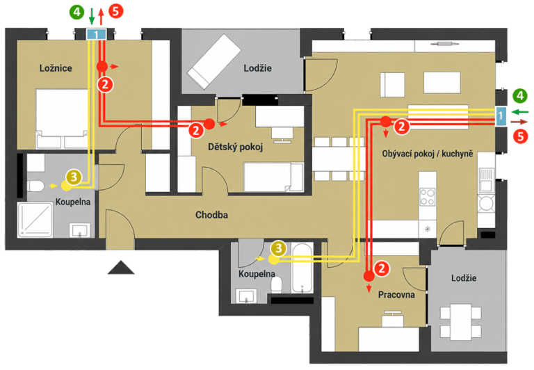 Čtyřpokojový byt o ploše cca 100 m²